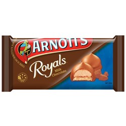 BISCUIT MILK CHOCOLATE ROYALS 200GM(12) #985476 ARNOTTS