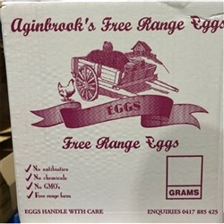 EGGS FREE RANGE 600GM FILLER 15 DOZEN # AFR600FP AGINBROOK