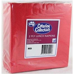 NAPKIN 2PLY RED 100S(20) # 370441 ALPEN