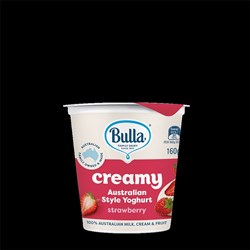 YOGHURT STRAWBERRY AUST STYLE (8 X 160GM) # 5000481 BULLA