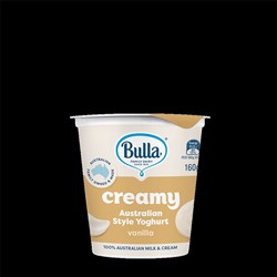 YOGHURT VANILLA  AUST STYLE (8 X 160GM) # 5000482 BULLA