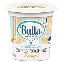 YOGHURT MANGO FROZEN 97% FAT FREE (12 X 100GM) # 3095 BULLA