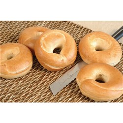 BREAD BAGEL PLAIN BOILED (45 X 120GM) # 11811 BAKERS MAISON