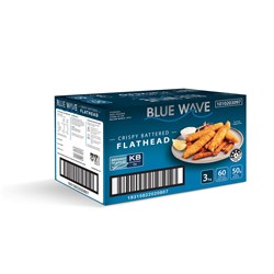 FLATHEAD CRISPY BATTERED 3KG # 1010203097 BLUE WAVE