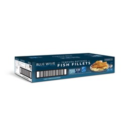 FISH FILLETS 140GM TEMPURA IMP 4.2KG # 1010203112 BLUE WAVE