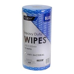 CLOTH WIPES BLUE HEAVY DUTY ROLL (90S X 50CM X 30CM)(6) # C-WI0940 CAPRI