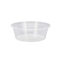 CONTAINER 250ML ROUND CLEAR C8 100S(10) # C8 CHANROL
