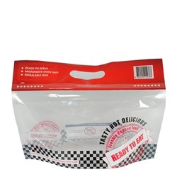 BAG HOT BBQ CHICKEN RESEALABLE MULTI COL 310X233X130MM 500S # CO-PO702800 CAPRI