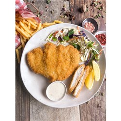 CHICKEN SCHNITZEL BREAST CRUNCHY PANKO (24 X 250GM) # J-PANKO 250 CRAFTY CHOOKS