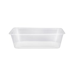 CONTAINER 650ML RECTANGLE CLEAR 50S(10) # CR650 CHANROL