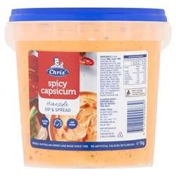 DIP SPICY CAPSICUM HOMESTYLE 1KG(8) # 7205 CHRIS'S