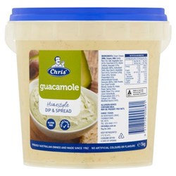 DIP GUACAMOLE HOMESTYLE 1KG(8) # 7211 CHRIS'S