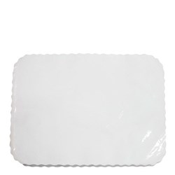 TRAY MAT WHITE EMBOSSED (482 X 355MM) 500S(2) # C-TM0180 CAPRI