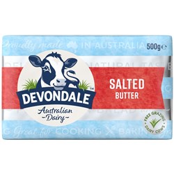 BUTTER SALTED 500GM(12) # 1001760 DEVONDALE