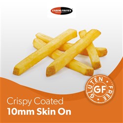 CHIP 10MM CRISPY COATED SKIN ON (6 X 2.5KG) # 445.004 FARM FRITES