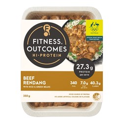 BEEF RENDANG & RICE (8 X 350GM) # 1101328 FITNESS OUTCOMES