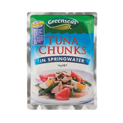 TUNA IN WATER POUCH 1KG(6) # 01781 GREENSEAS