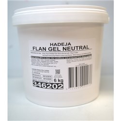 FLAN GEL NEUTRAL GLAZE HADEJA 6KG # 346202 BAKELS