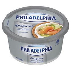 CHEESE SPREAD CREAM PHILLY 250GM(12) #871430 PHILADELPHIA