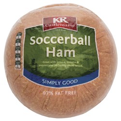 HAM SOCCERBALL R/W  APPROX 3.5KG(4) # 73422 KRC