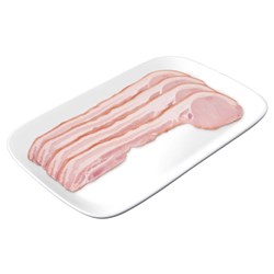 BACON RIND ON MIDDLE RASHERS 2.5KG(2) # 91873 KRC