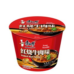 NOODLE BOWL BRAISED BEEF (12 X 110GM) # EBBBK KANG SHI FU