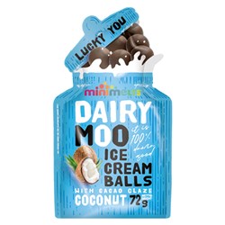 ICECREAM BIG COCONUT BALLS WITH CACAO GLAZE (10 X 72GM) # BIG10COC MINI MELTS