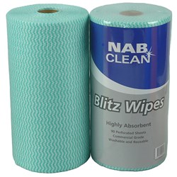 CLOTH WIPES GREEN 90 SHEETS (6) # BLITZG NAB CLEAN