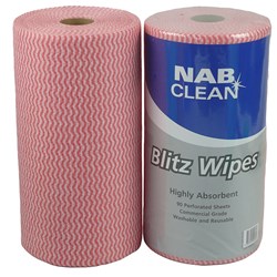 CLOTH WIPES RED 90SHEETS (6) # BLITZR NAB CLEAN