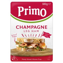 HAM CHAMPAGNE LEG SLICED (8 X 100GM) # 01696 PRIMO