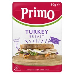 TURKEY BREAST SLICED THIN (8 X 80GM) # 1658 PRIMO