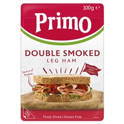 HAM DOUBLE SMOKED (8 X 100GM) #01694 PRIMO