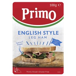 HAM PREMIUM ENGLISH SLICED P/P (8 X 100GM) #01786 PRIMO