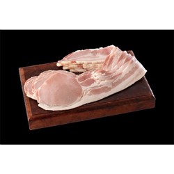 BACON MIDDLE RINDLESS HICKORY SMOKED 2.5KG(2) # 02291 PRIMO