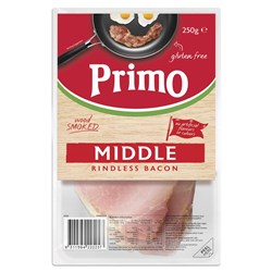 BACON MIDDLE (7 X 250GM) PRIMO