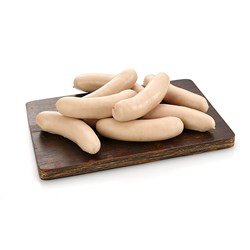 SAUSAGES PORK 7" NATURAL SKIN THICK  R/W APPROX 2.5KG(6) PRECOOKED # 51340 PRIMO