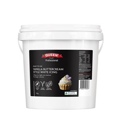 ICING VANILLA BUTTERCREAM STYLE WHITE 2KG(4) # 1-96-000651 QUEEN