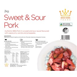 PORK SWEET & SOUR BOIL BAGS 2KG(6) # A - SSP02 RICE KING