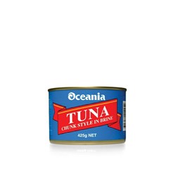 TUNA IN BRINE 425GM(24) # 201024 OCEANIA