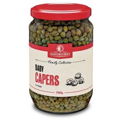 CAPERS BABY IN VINEGAR 700GM (6) # BCAP700 SANDHURST