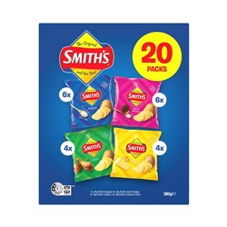 CHIPS CRINKLE CUT VARIETY PACK ORIG S&V CH SCO (20 X 19GM)(6) # 320003483 SMITHS