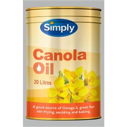 OIL CANOLA JERRY CAN 20LT SIMPLY