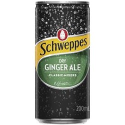 DRINK DRY GINGER ALE (24 X 200ML) # 10006352 SCHWEPPES