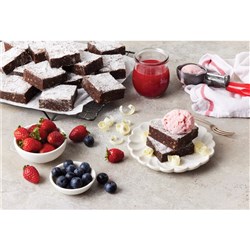 FUDGE BROWNIE CHOC SLICE (6 X 1.05KG) # 10126 SARA LEE