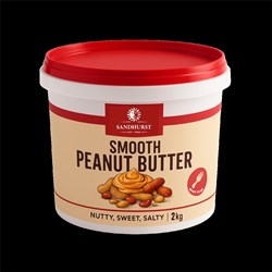 PEANUT BUTTER SMOOTH 2KG(6) # PBSMOO2 SANDHURST