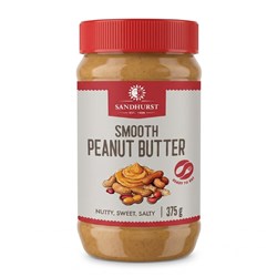 PEANUT BUTTER SMOOTH 375GM(12) # PBSMOO375 SANDHURST