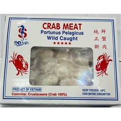 CRAB MEAT FROZEN IMP 380GM(24) # SSCRABMEAT380 SUNNY SEAFOOD