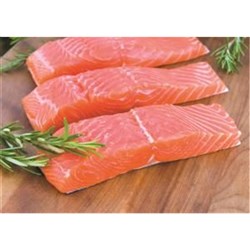 SALMON FILLET SKIN ON BONELESS FRESH R/W TASMANIAN
