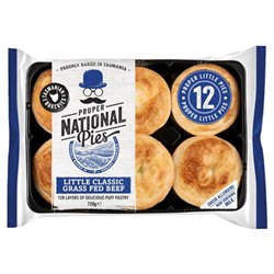 PIE LITTLE CLASSIC BEEF (96 X 60GM) # 0059 TASMANIAN BAKERIES
