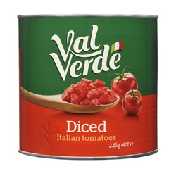 TOMATO DICED 2.55KG(6) # TP014 VAL VERDE